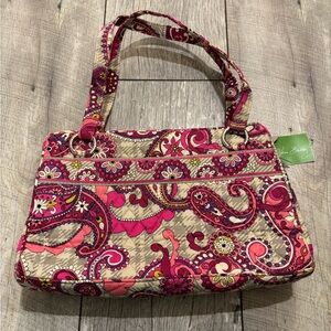 Vera Bradley Whitney Paisley Meets Plaid Bag NWT